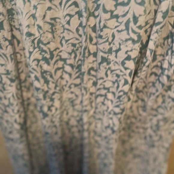 Peruvian  Connection L blue & white maxi floral cotton dress - Picture 11 of 16